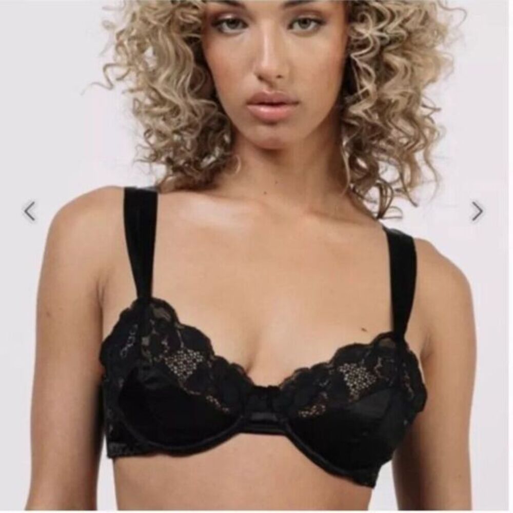 We Are HAH After Hours‎ Bra Womens Cup Size A Black Underwire Push Up NWT